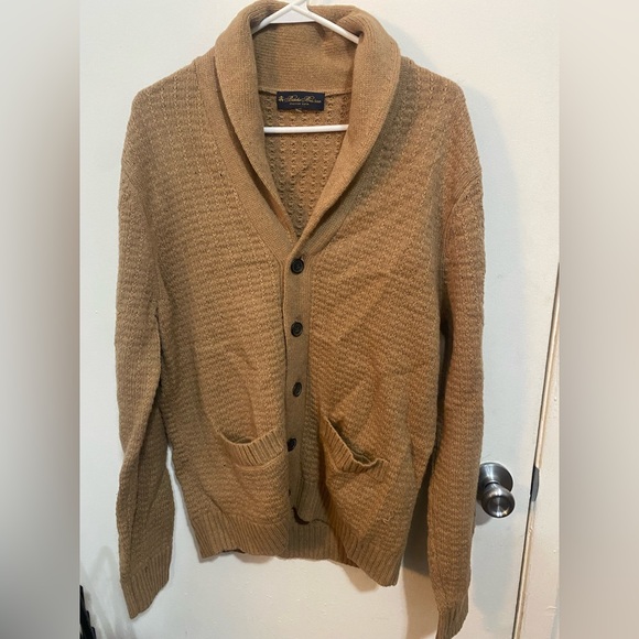 Brooks Brothers 100% Camelhair Cardigan Sweater
